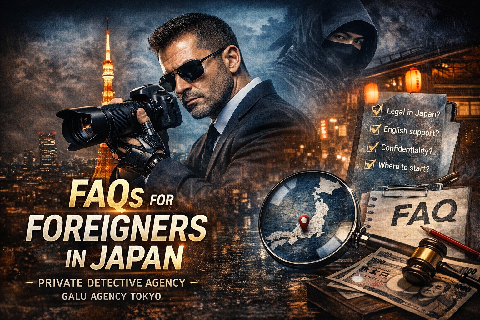 FAQ for Foreign Clients | Private Detective Services in Japan | Galu Agency Tokyo West